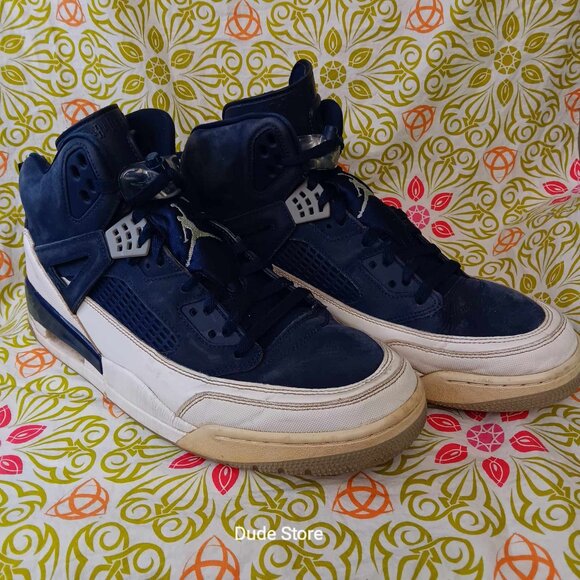 Jordan Spizike Midnight Navy Blue Men's Sneakers - Size 13 - Picture 4 of 14